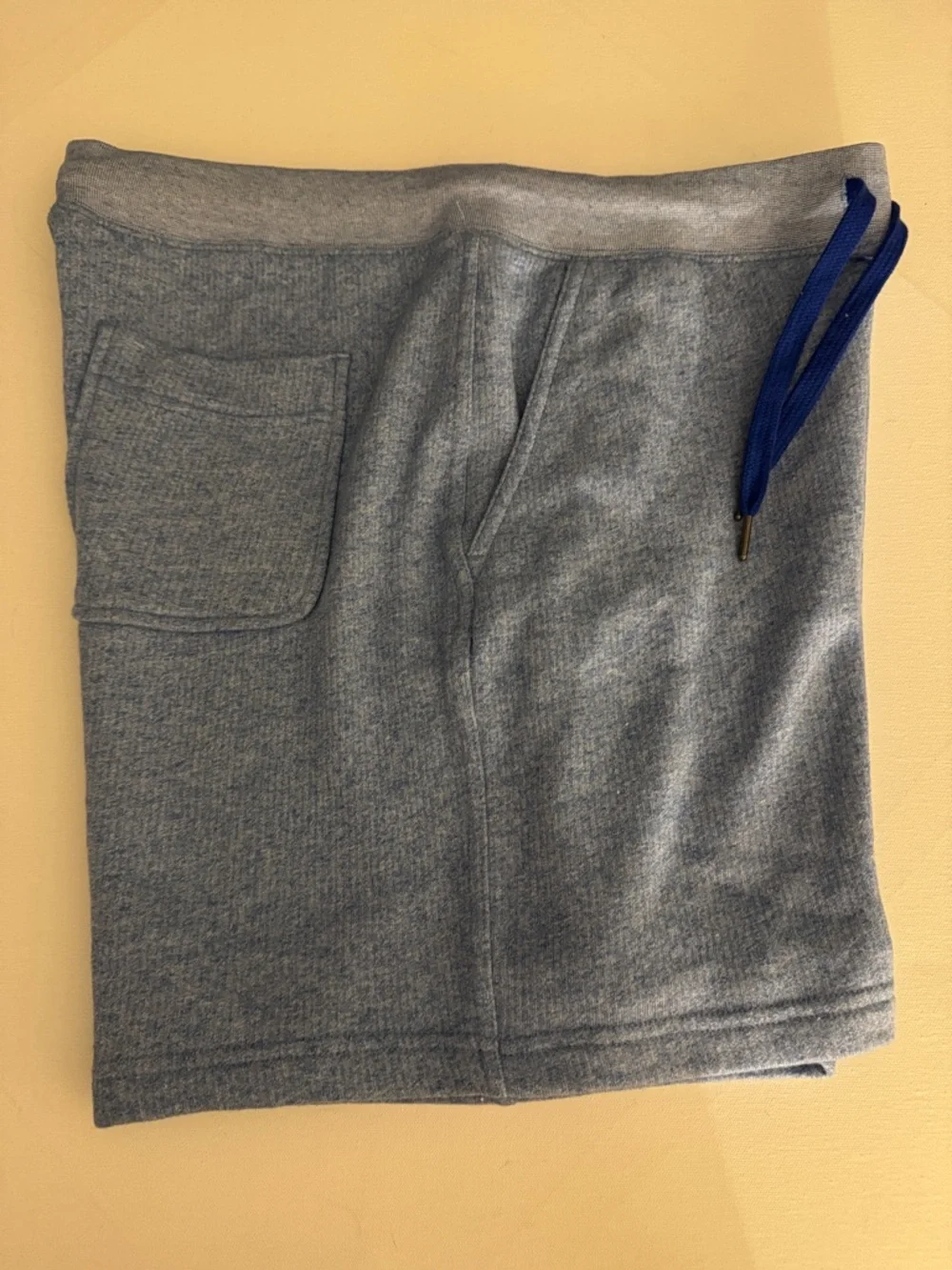 Champion Fleece Shorts Mens Large Light Blue French Terry